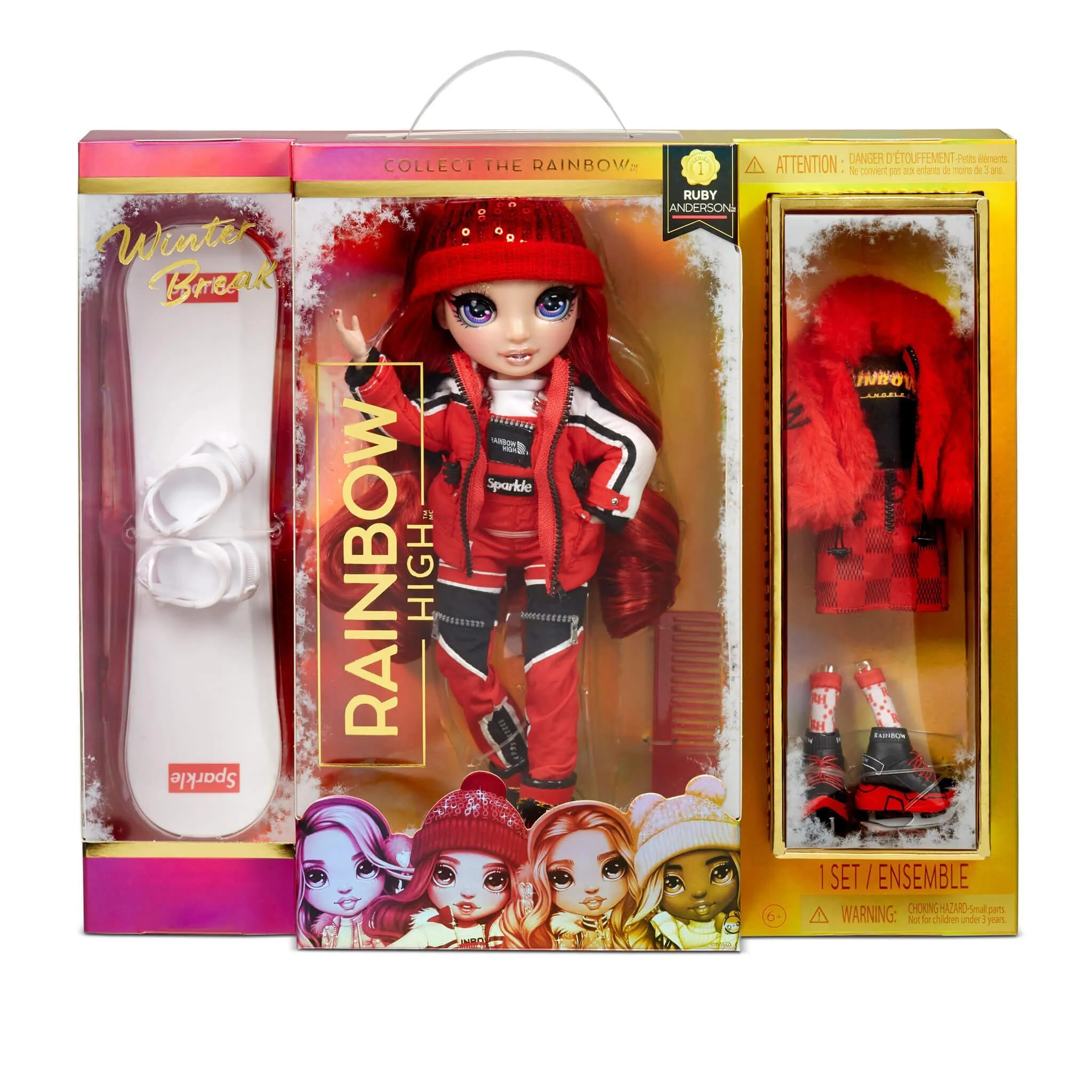 Rainbow High Winter Break Fashion Doll Ruby Anderson Collector's Album