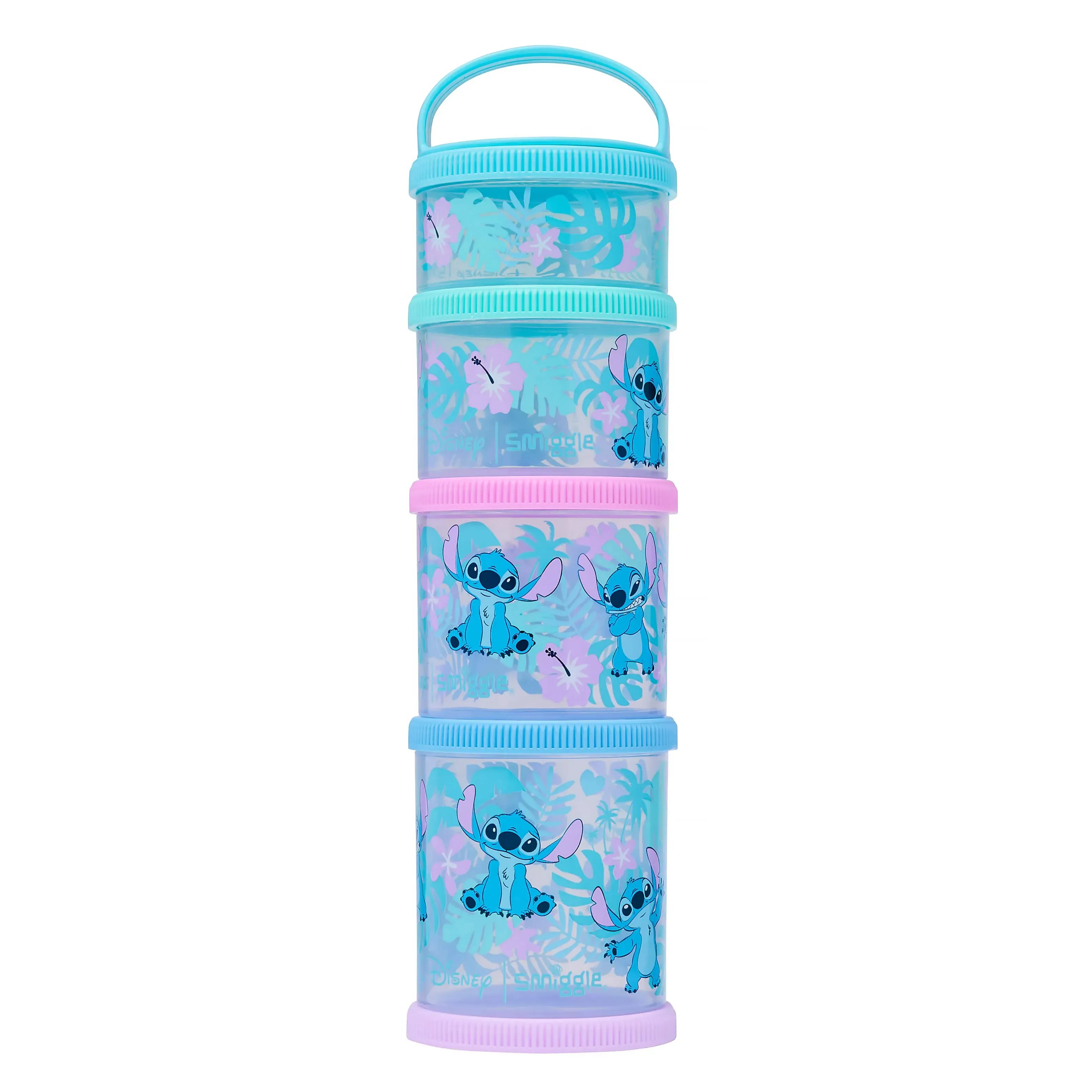 Smiggle Stitch Snack & Stack Containers - Turquoise Ocean Animal
