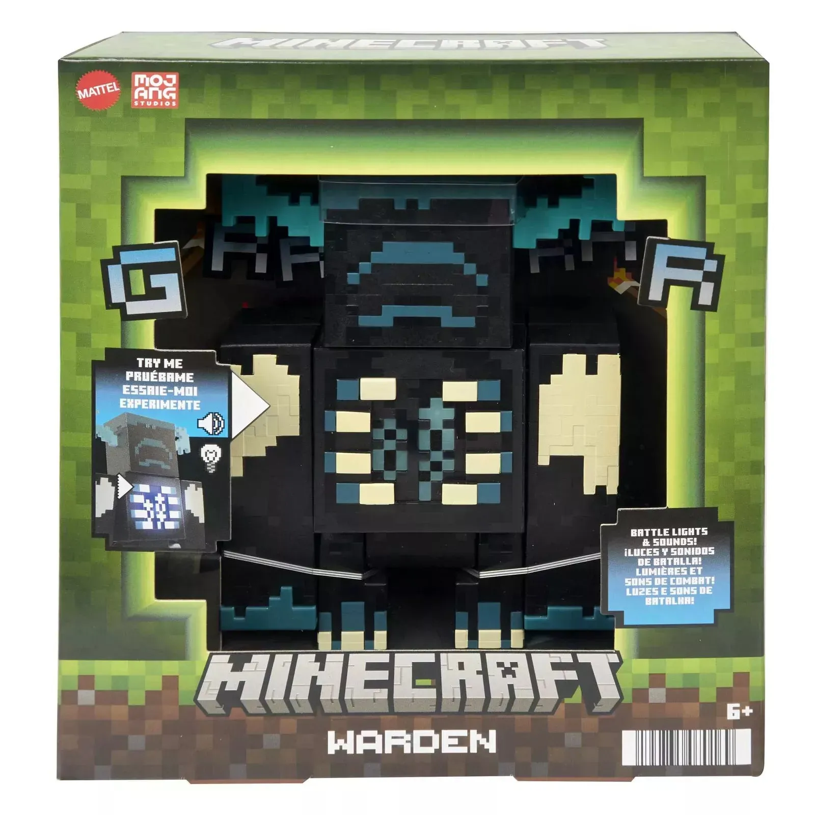 Minecraft the Warden Figure Hand Sculpted