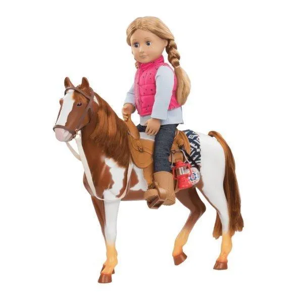 Our Generation BD38017 Pinto Toy Horse Personalized Exhibit