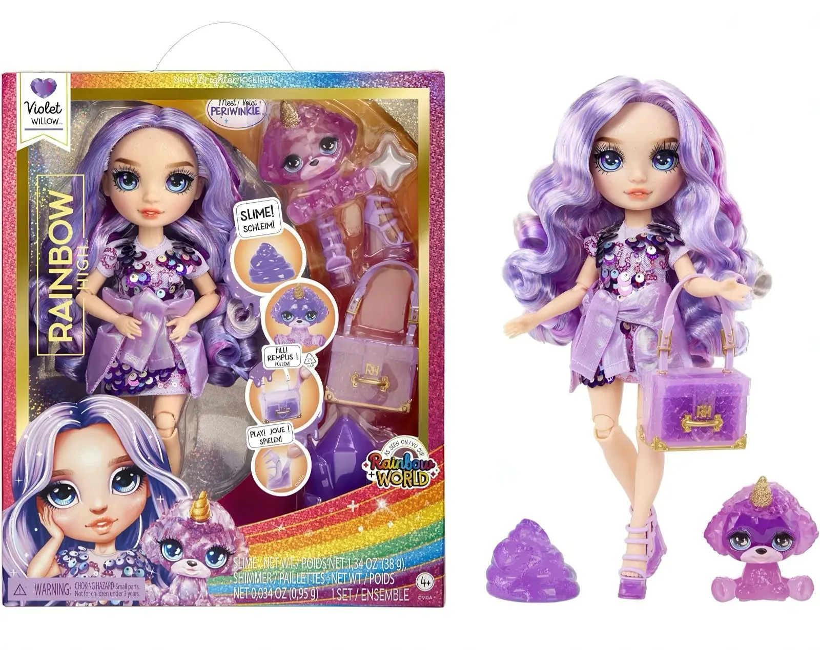 Rainbow High Classic 28cm Rainbow Fashion Doll - Violet Expert Level