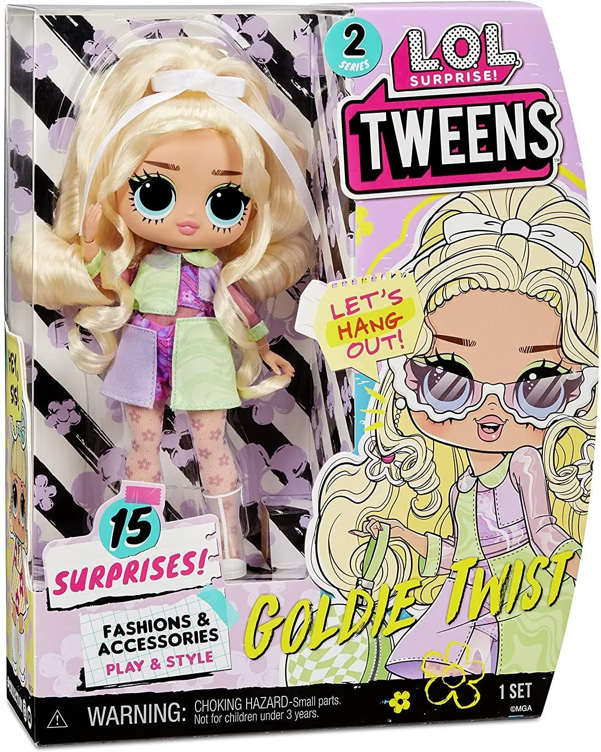 Craft Project Miniature Model L.O.L. Surprise! Tweens Series 2 Goldie Twist Fashion Doll