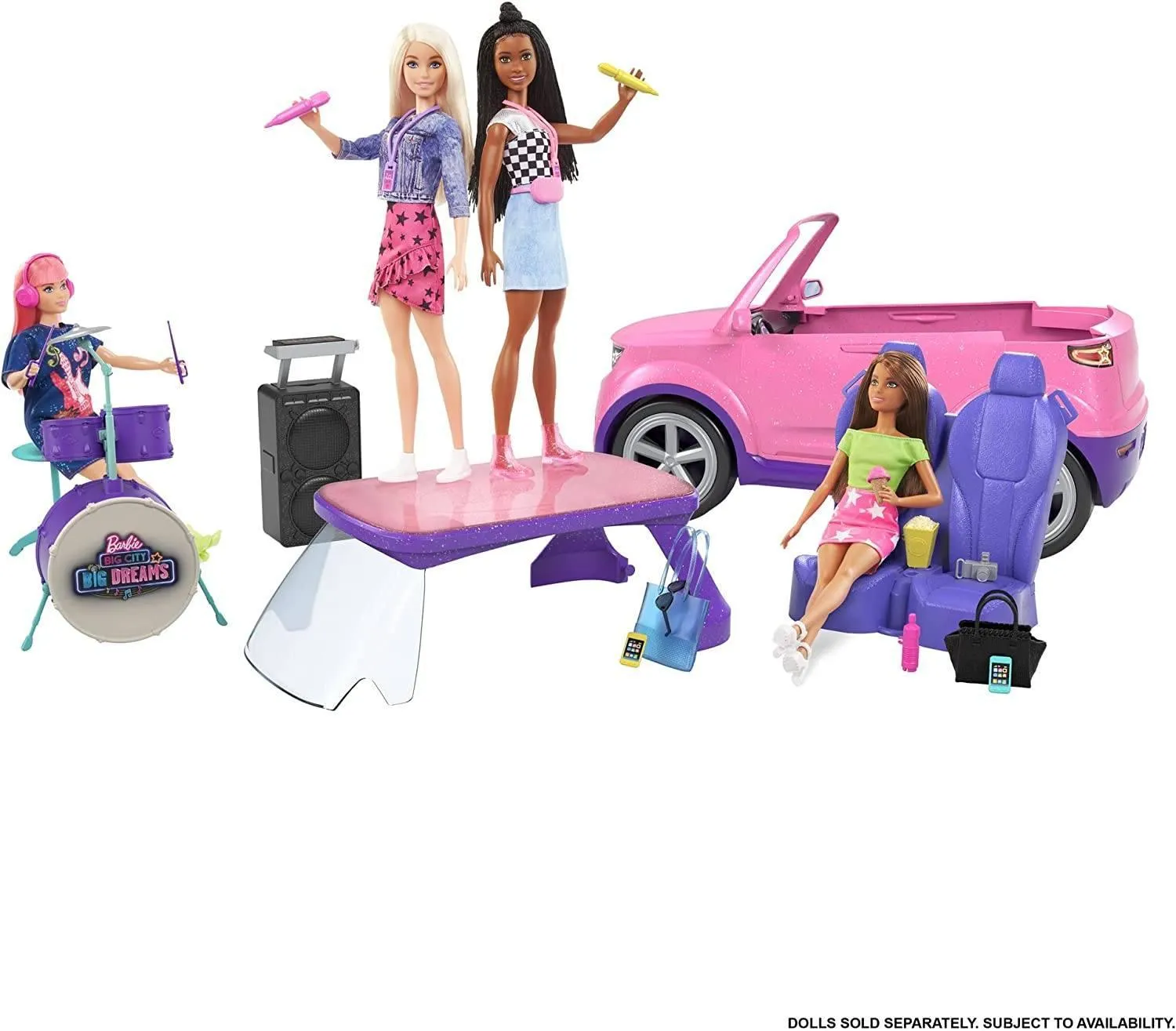 Chibi Model Special Gift Barbie Big City, Big Dreams Transforming Vehicle Playset
