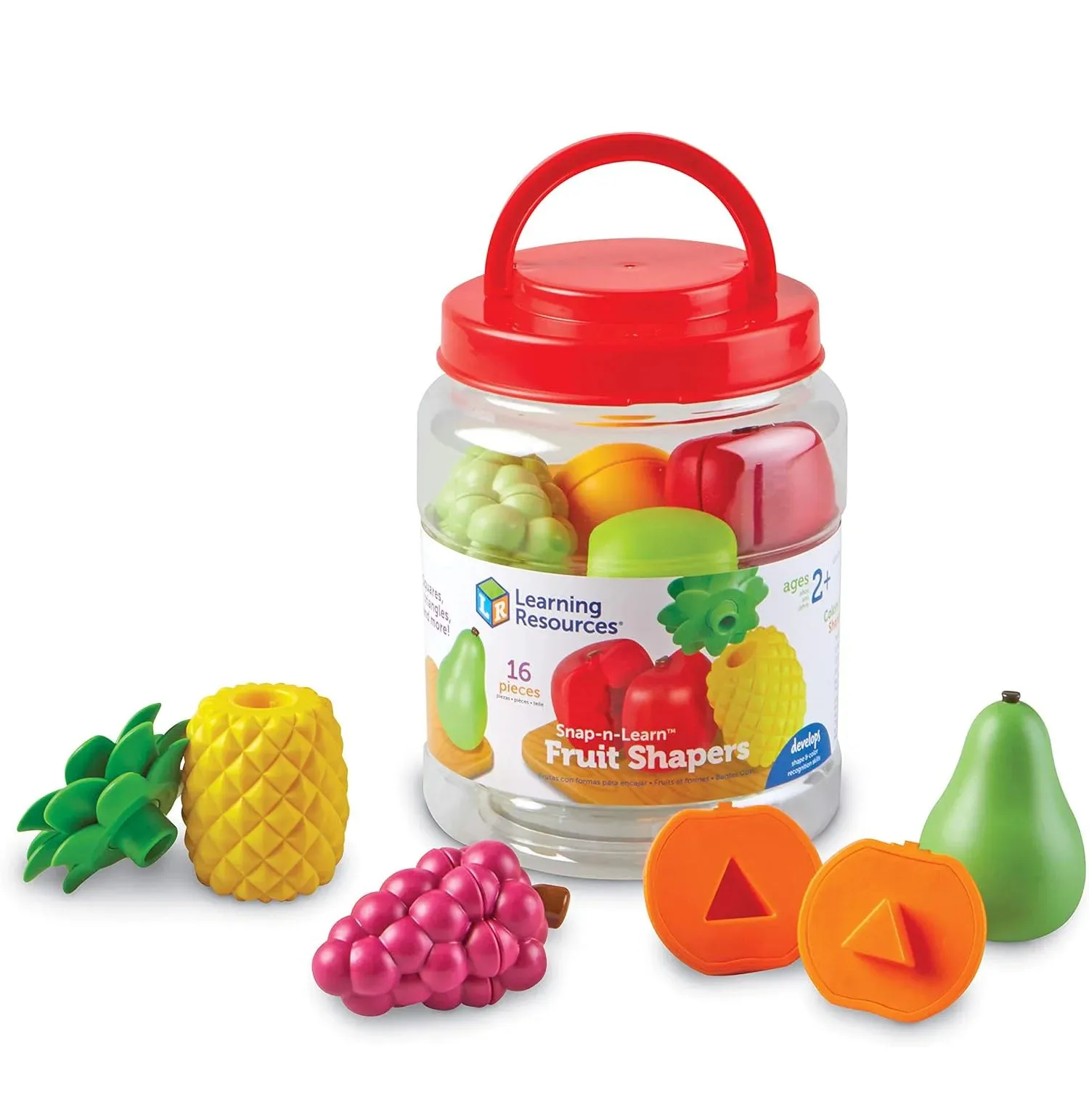 Interactive Toy Science fiction Learning Resources Snap-n-Learn Fruit Shapers