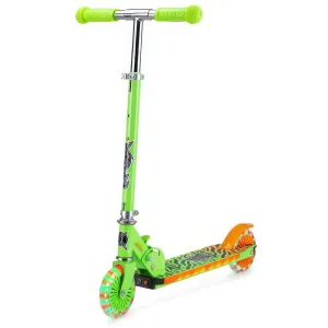 Enthusiast Grade Xootz Wild Rider - Green Tiger Light Up LED Scooter