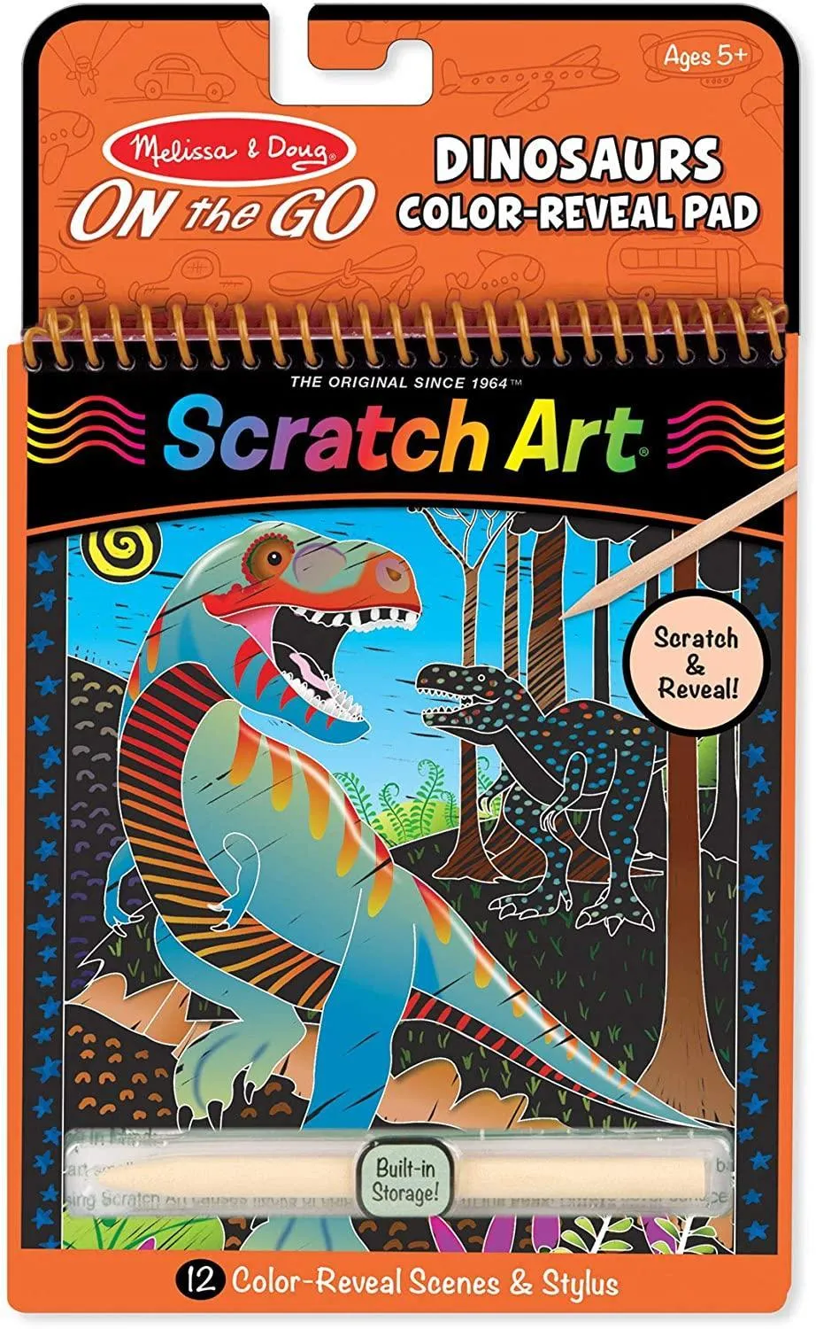 Fantasy Toy Melissa & Doug 40514 Scratch Art-Dinosaur Activity Book