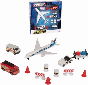 Teamsterz 3" Die-cast Airport Playset Virtual Collectible Hobby Group