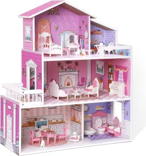 Battle Ready ROBUD Victorian Wooden Dollhouse for with Furniture