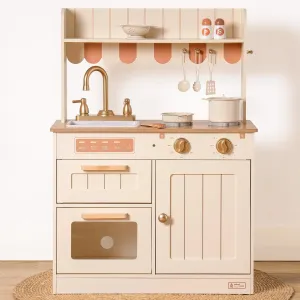 ROBUD Vintage Style Wooden Play Kitchen Mathematical Model