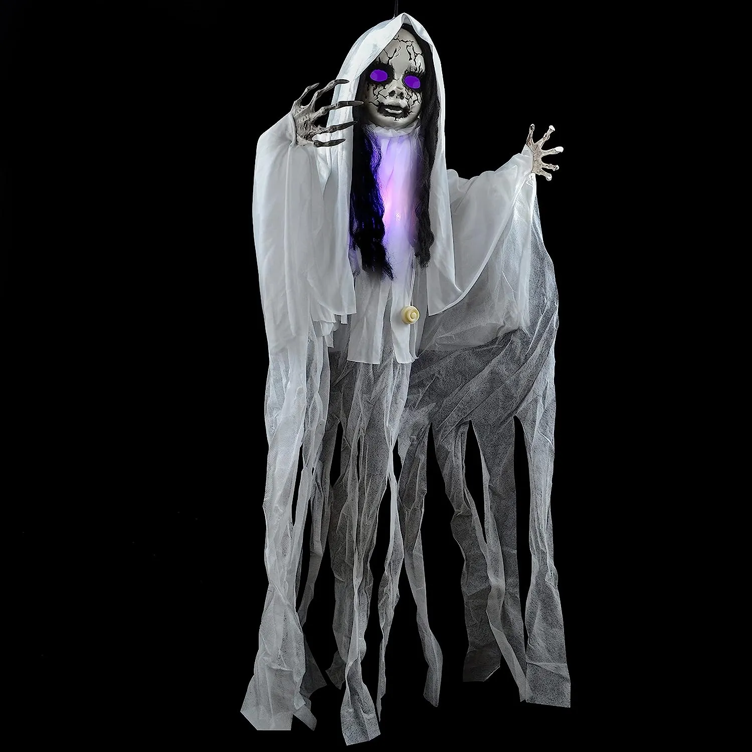 Playful Party Ghostly Treats 43in Ghost Girl with Light-up Head