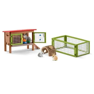 Local Favorite SCHLEICH 42420 Rabbit Hutch Playset