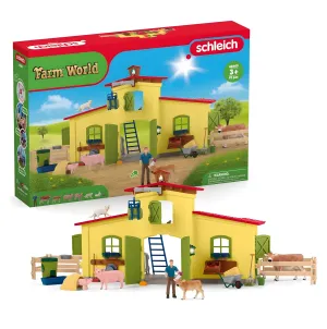 Magical Creature Schleich 42605 Large Farm With Animals and Accessories