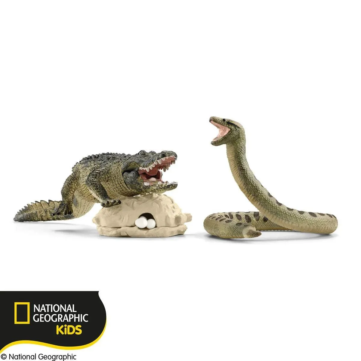 Diorama Accent Mini Statue SCHLEICH 42625 Danger in the Swamp Snake Playset
