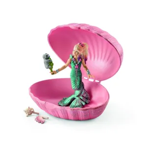 Spiritual Icon Miniature Hero Schleich 70562 Mermaid With Baby Turtle in Shell Figure