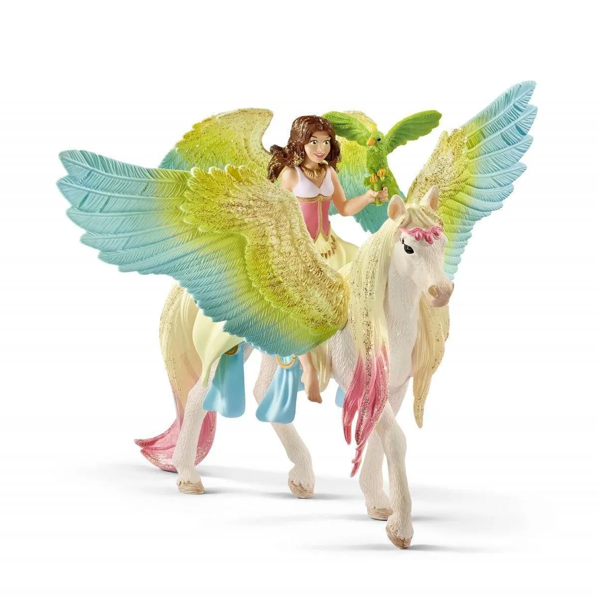 Master Collector Schleich 70566 Fairy Surah With Glitter Pegasus Figure