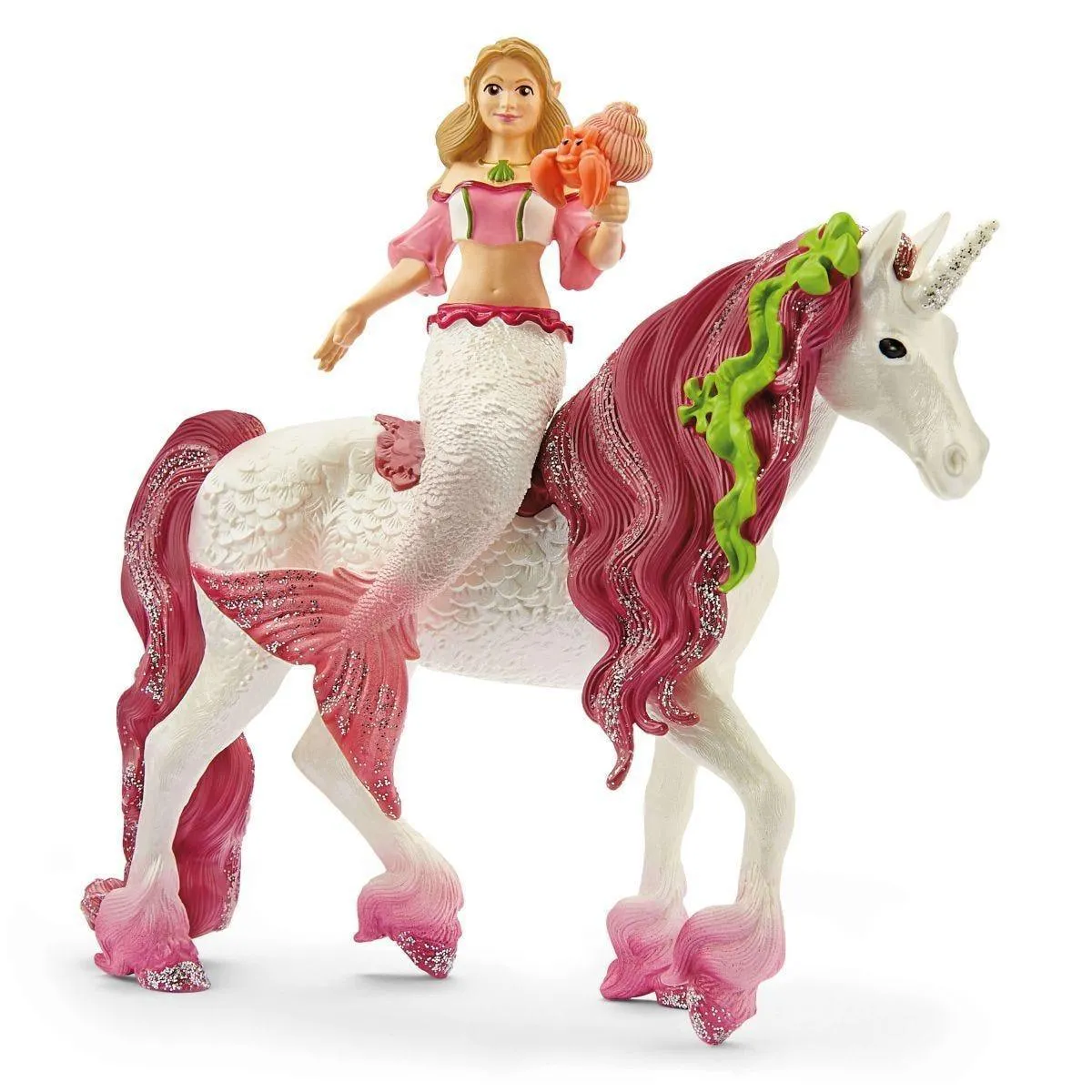 Mainstream Appeal Collector's Market Schleich 70593 Mermaid Feya On Underwater Unicorn Figure