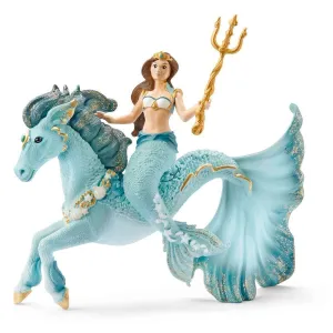 Pilot Model Schleich 70594 Mermaid Eyela On Underwater Horse Figure