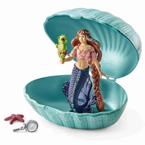Articulated Figure sustainable product Schleich 70563 Mermaid With Baby Seahorse in Shell Figure