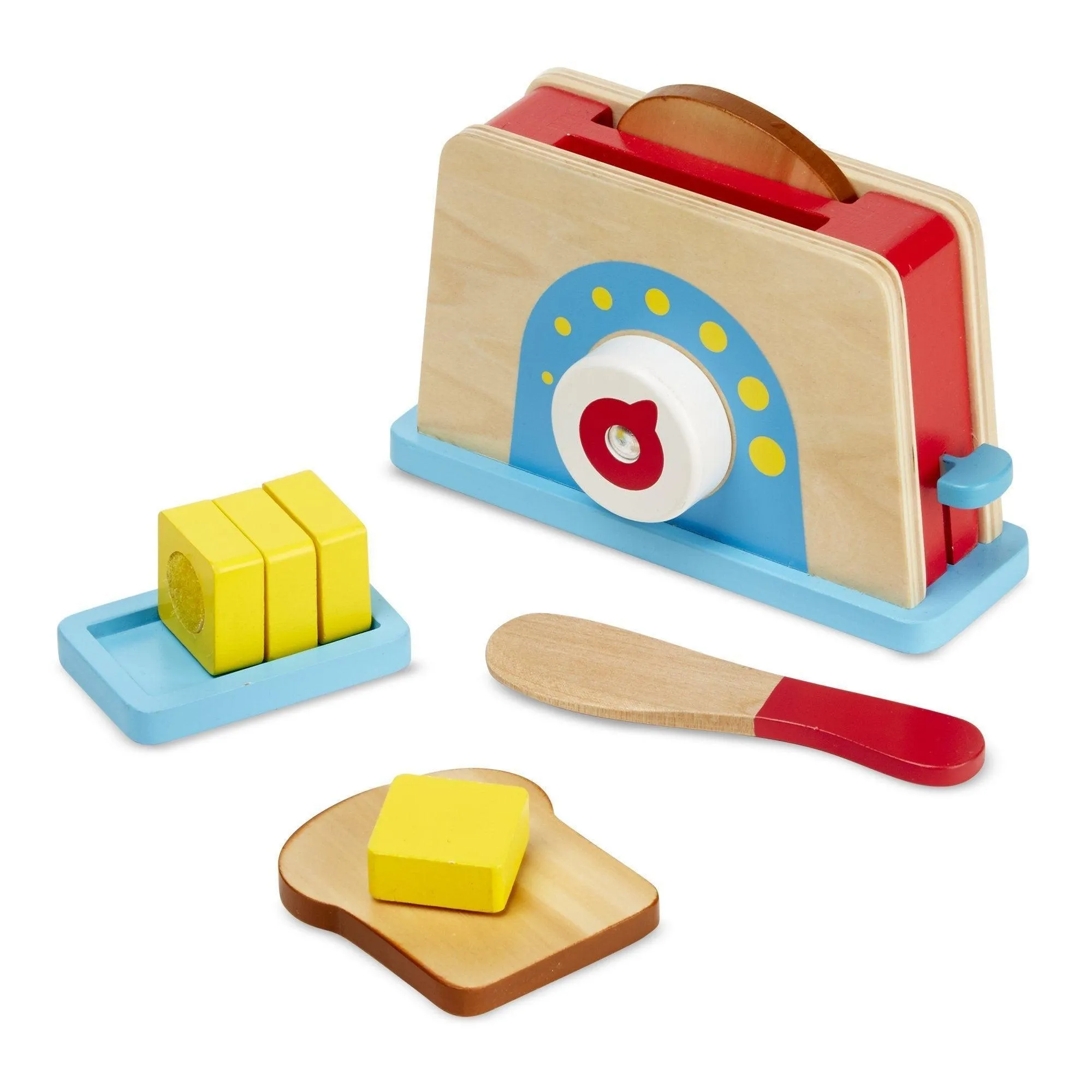 Posable Toy Decorative Accent Melissa & Doug 19344 Bread and Butter Toast Set