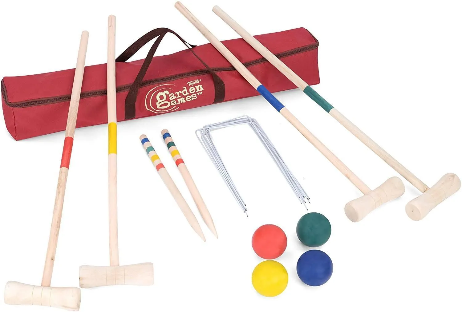 Toyrific Garden Games TY5967 Wooden Croquet Set Fantasy Hero