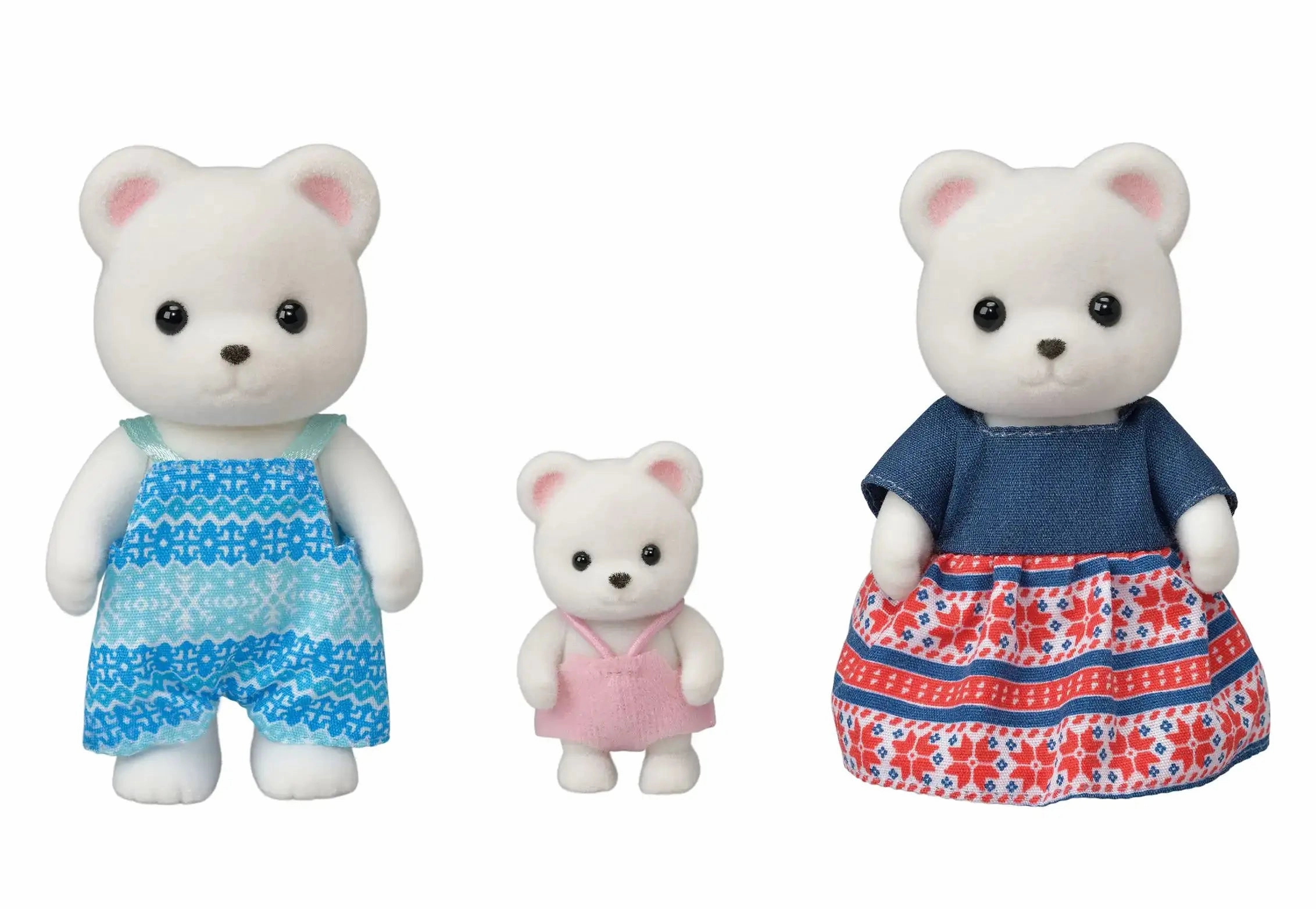 Classroom Decor Sylvanian Families Polar Bear Family (3 figures)