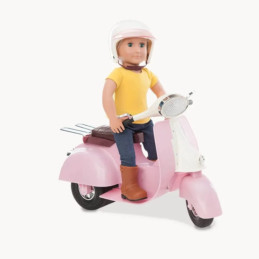 Our Generation BD37131Z Ride In Style Scooter Samurai Figure Mini Statue