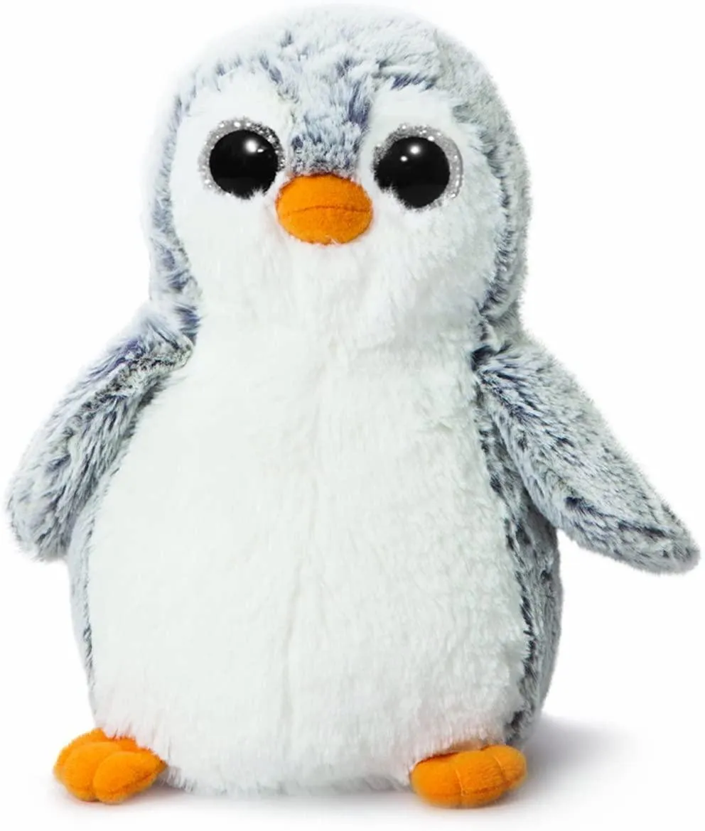 AURORA 73747 Pompom Penguin 11-inch Soft Toy, Grey Variant Cover
