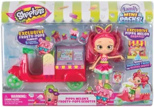 Series Set Social media Shopkins Mini Packs Pippa Melon's Frosty Pops Scooter