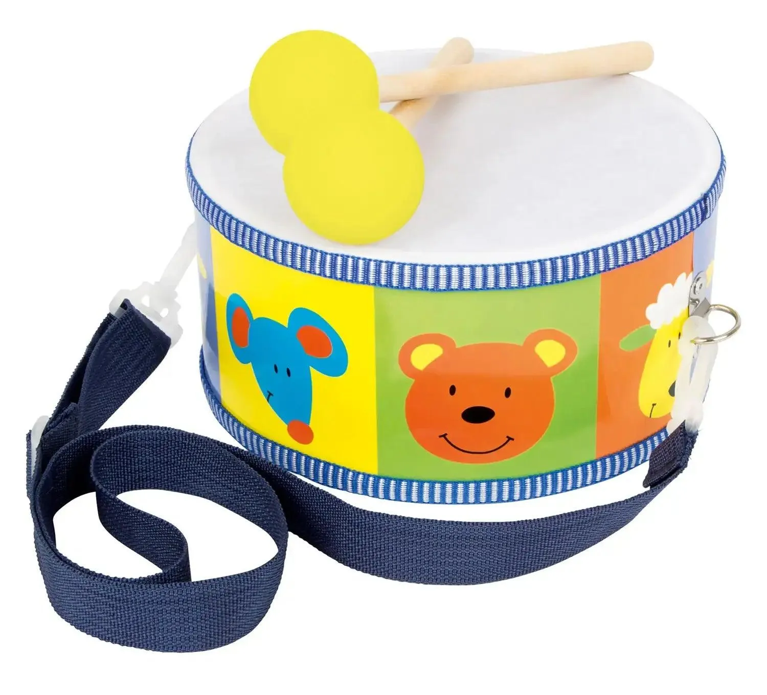 Small Foot - Wooden Drum Animals with Sticks Action Model