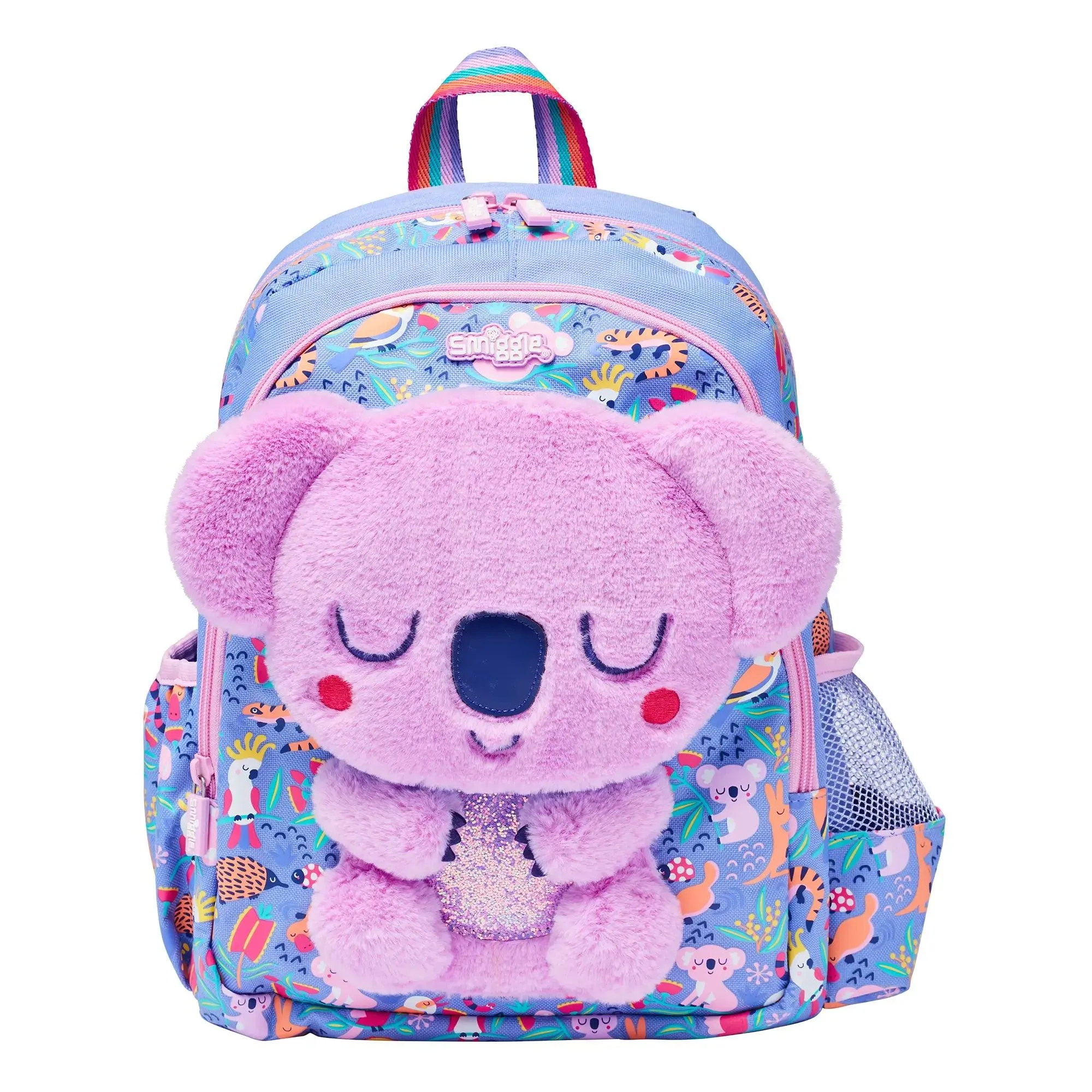 Universal Theme Articulated Joint SMIGGLE Animalia Junior Character Backpack - Lilac