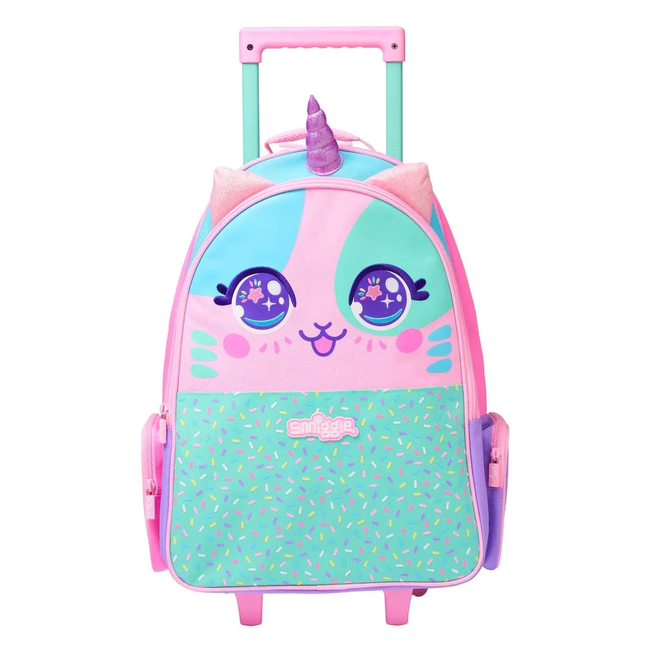 SMIGGLE Best Budz Trolley Backpack With Light-Up Wheels Kids Room
