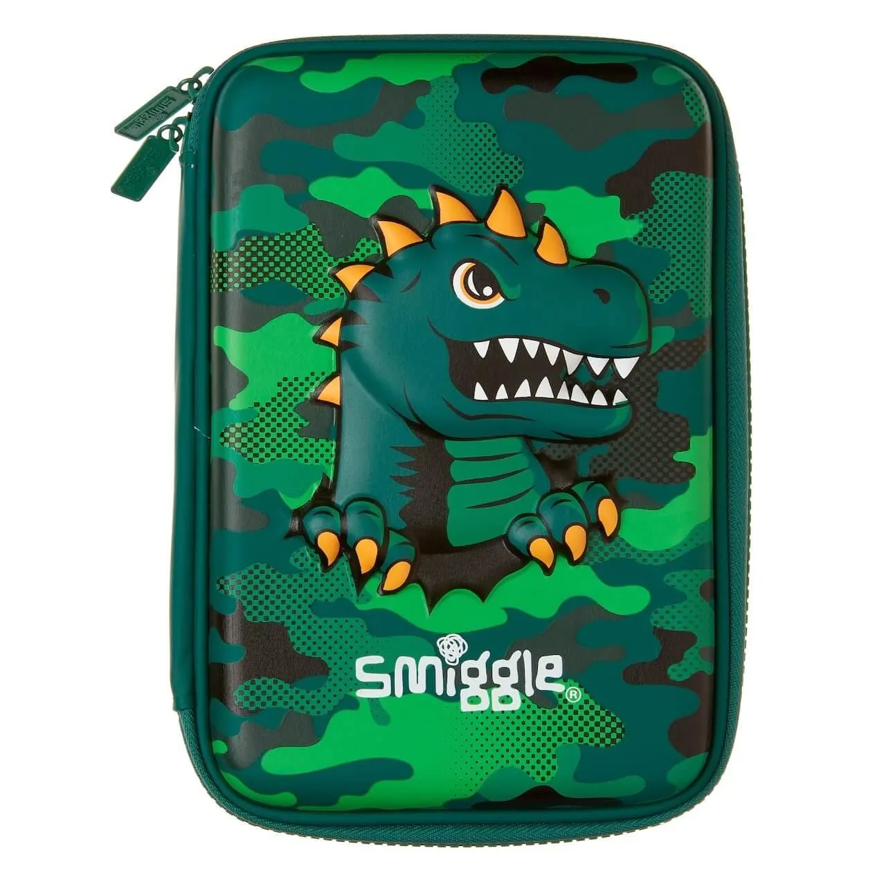 SMIGGLE Budz Character Hardtop Pencil Case Green Workstation Decor