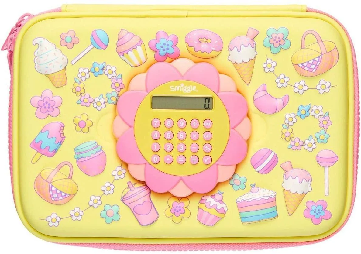 SMIGGLE Calculator Play Hardtop Pencil Case - Mix Workstation Decor