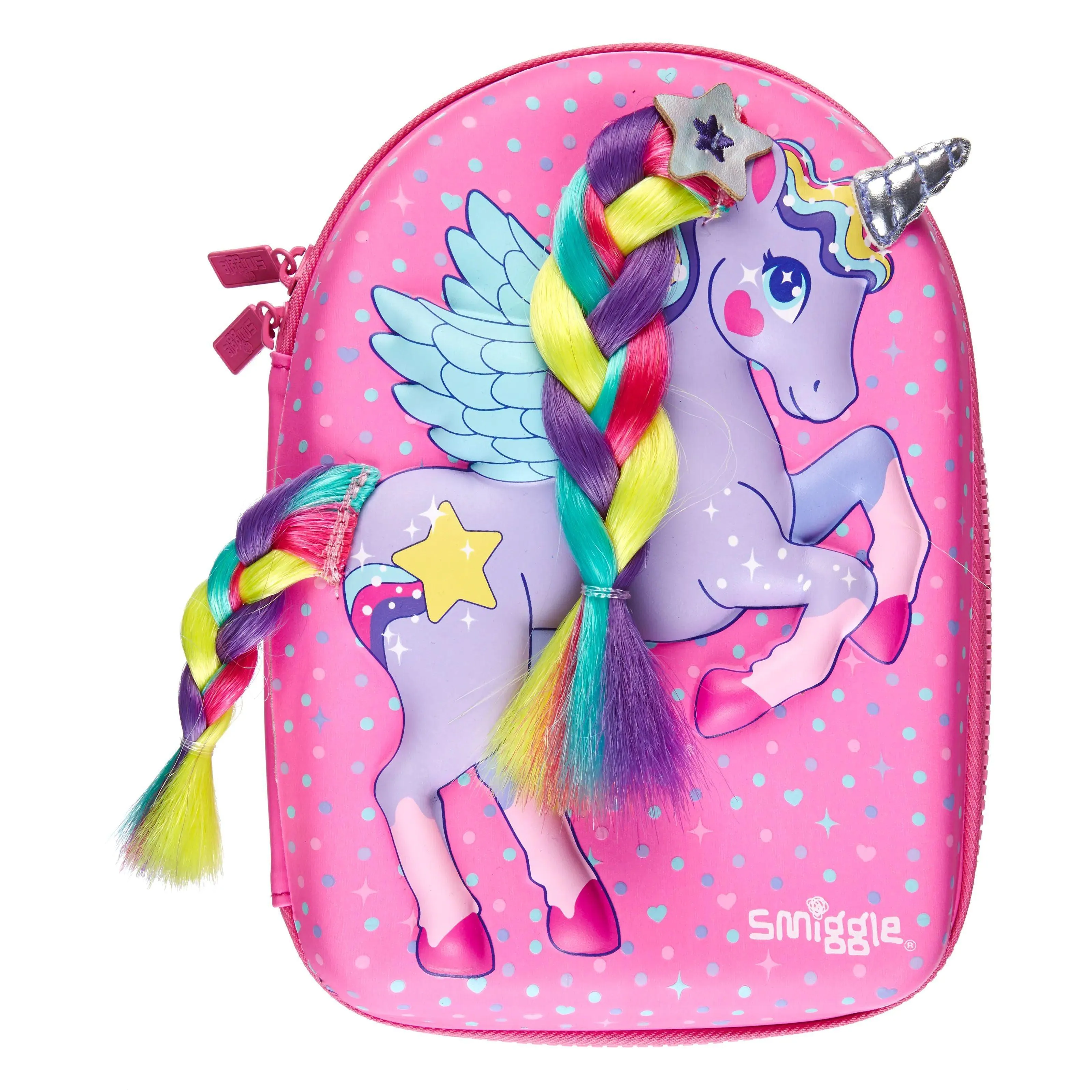 SMIGGLE Dolly Wishes Hardtop Pencil Case - Pink Worldwide Delivery Egyptian Art
