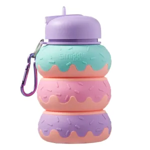 Chibi Style Nostalgic Toy SMIGGLE Doughnut Silicone Squash Drink Bottle