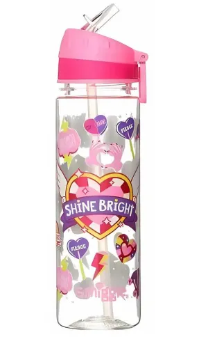 Seasonal Decor Fantasy Hero SMIGGLE Express Water Drink Bottle with Flip Top Spout, Heart Print