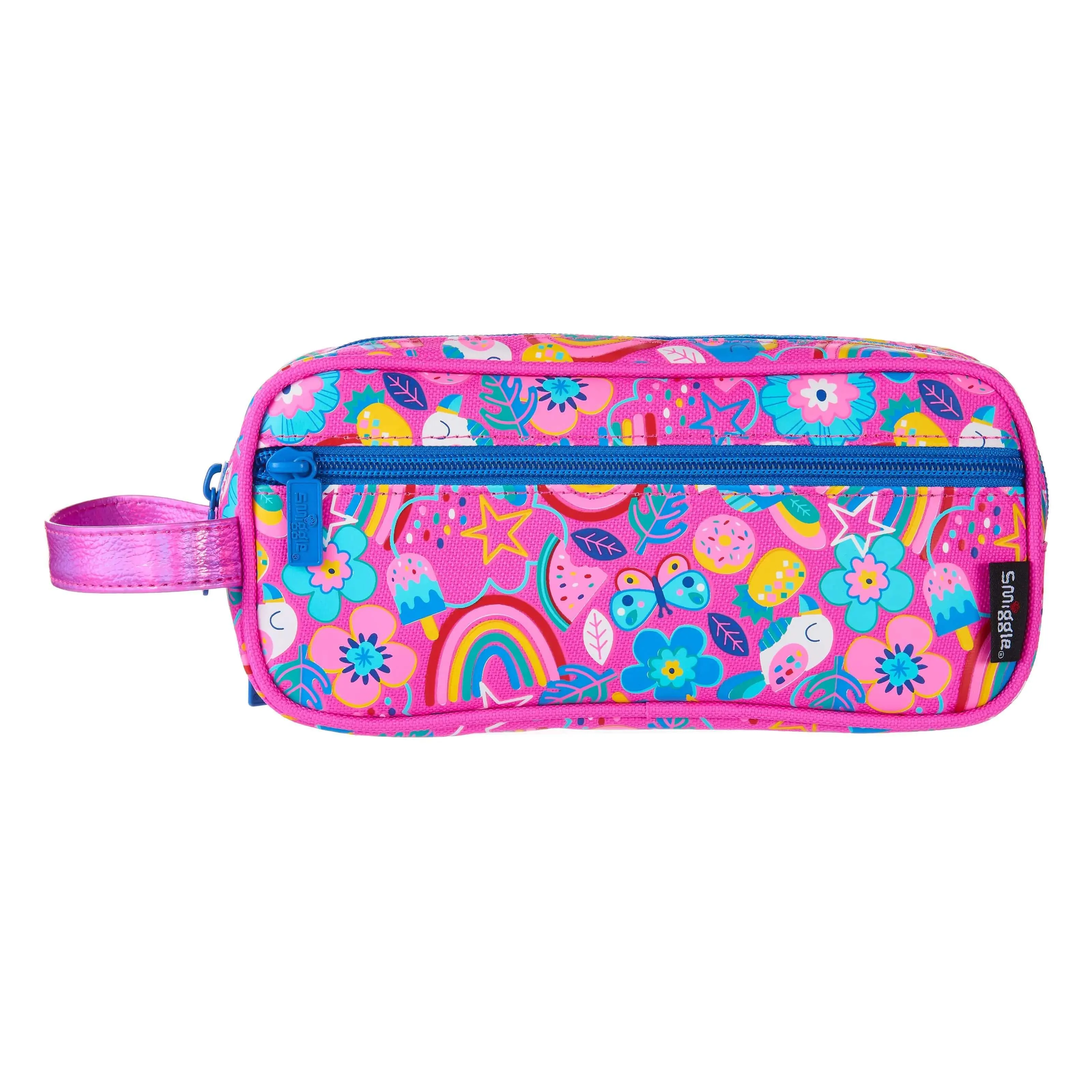 SMIGGLE Flow 3 In 1 Pencil Case - Pink/Blue Fairytale Character Interchangeable Part