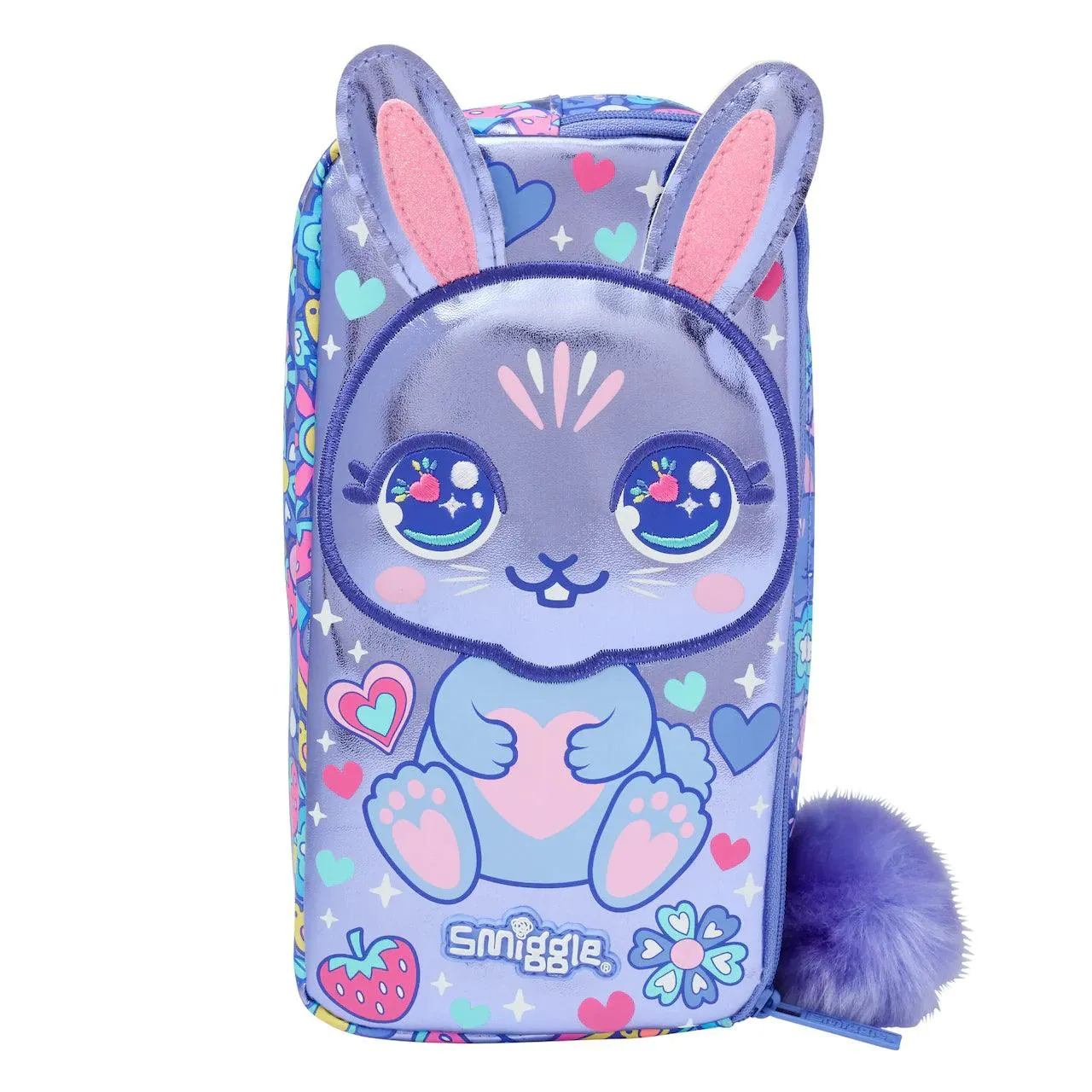 Holiday Catalog Mountain Animal SMIGGLE Hop Character Two Pocket Pencil Case - Lilac
