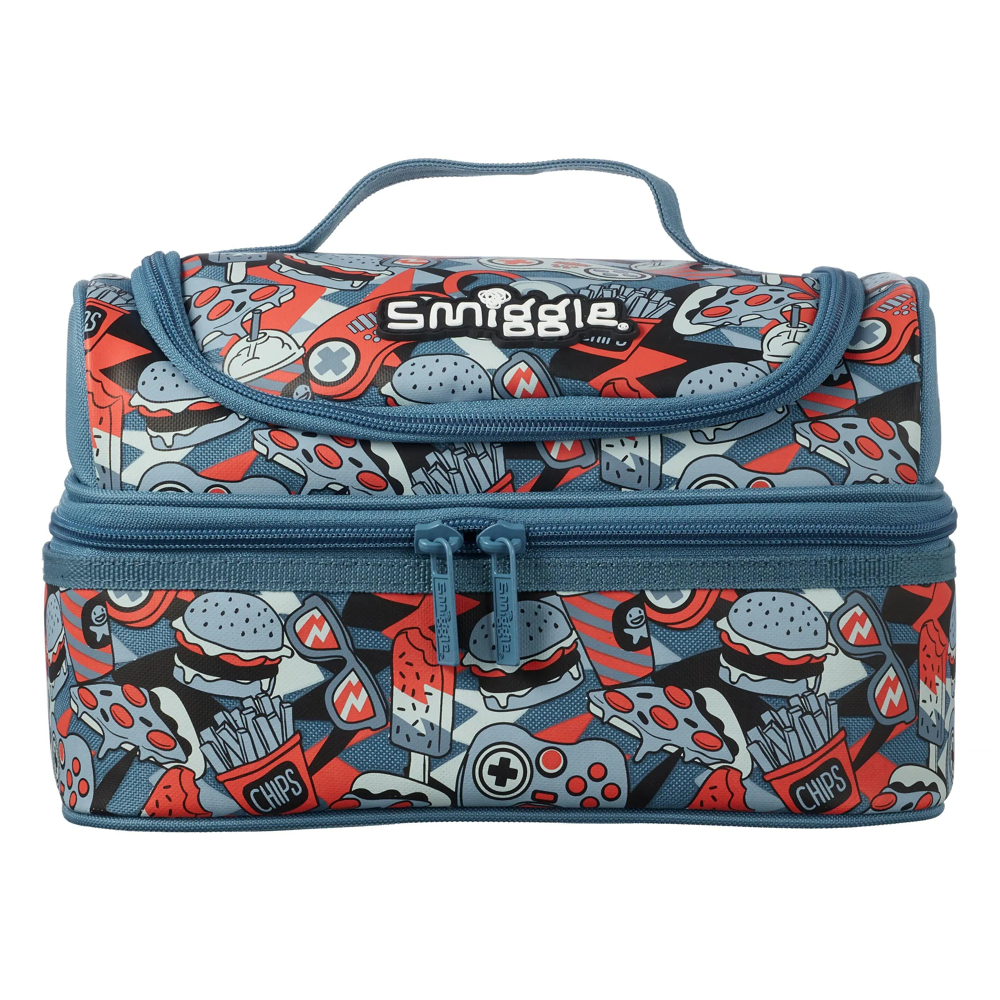 Factory Direct Geological Sample SMIGGLE Illusion Double Decker Lunchbox - Grey