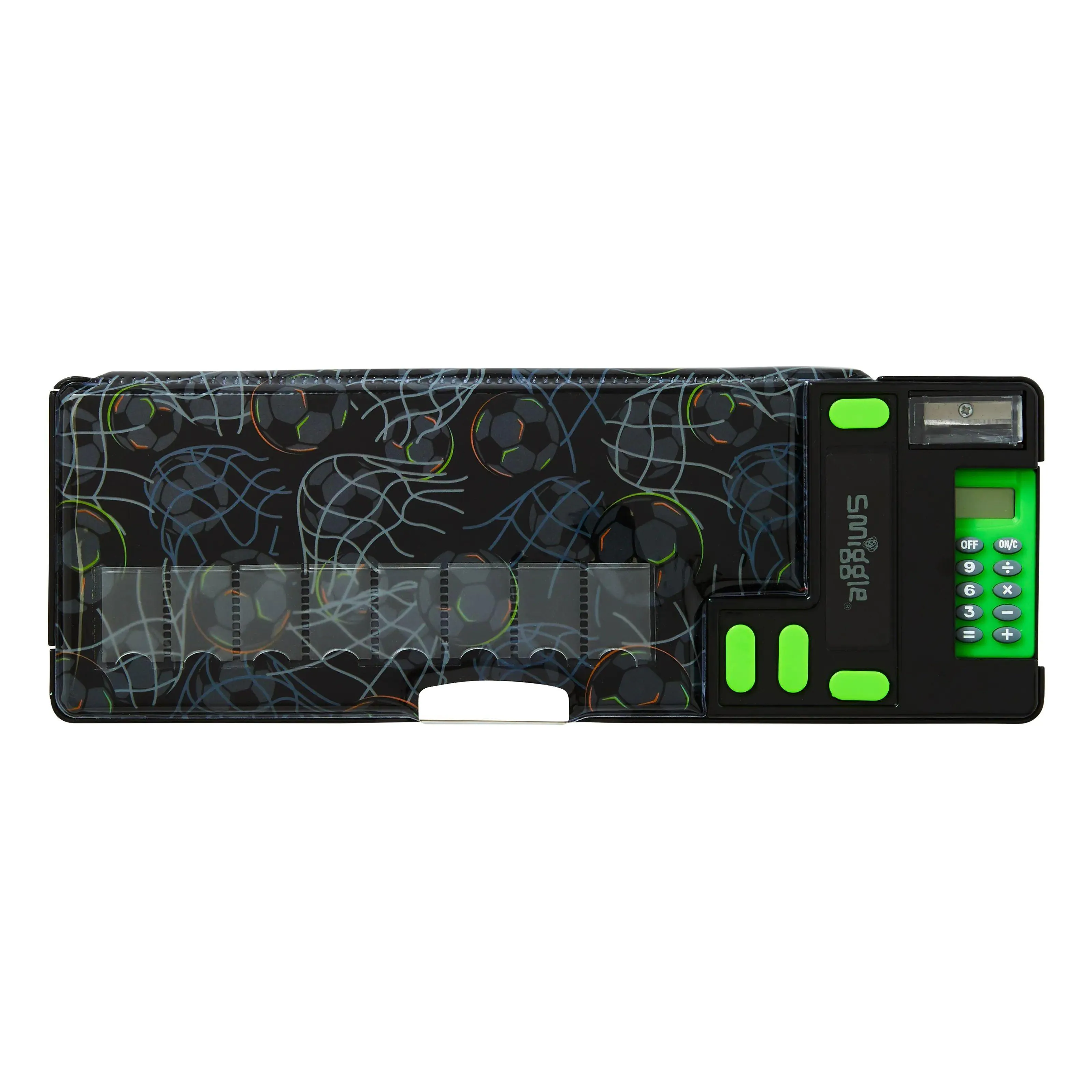 SMIGGLE Kick Id Pop Out Pencil Case - Black Museum Standard