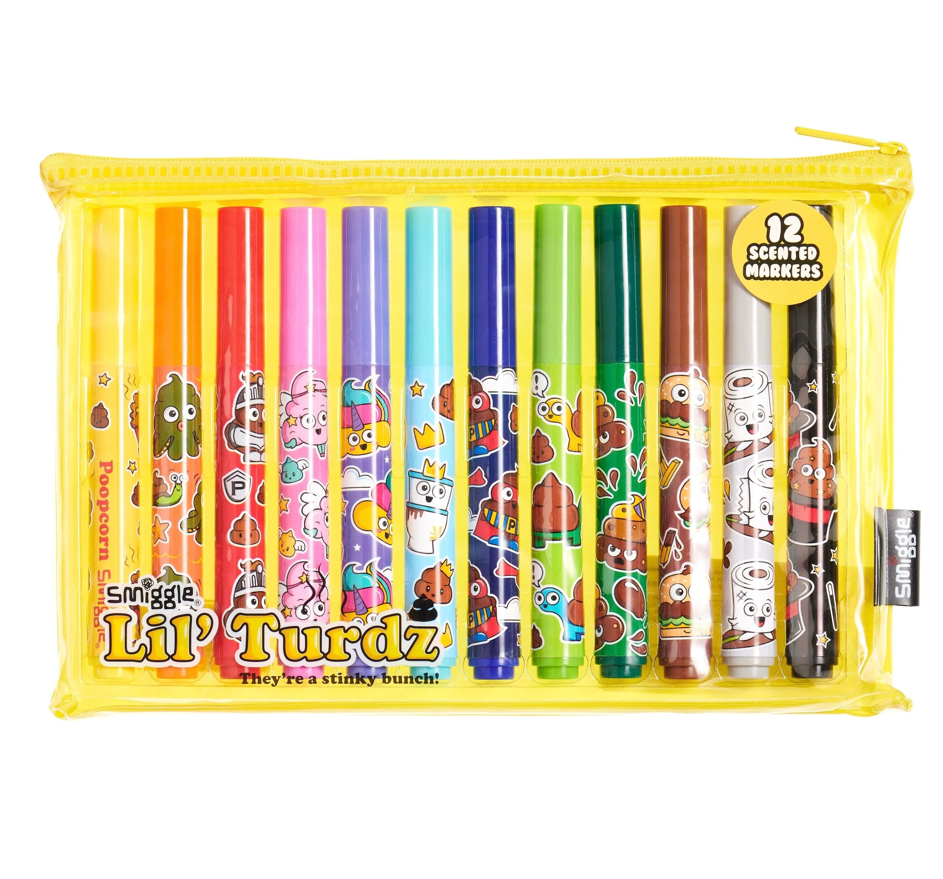 Posable Model Tropical theme SMIGGLE Lil' Turdz Marker Pack X12 - Colour Mix