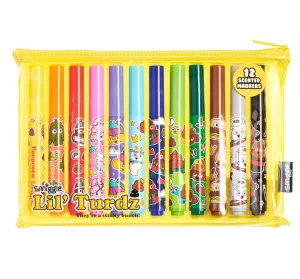 Posable Model Tropical theme SMIGGLE Lil' Turdz Marker Pack X12 - Colour Mix