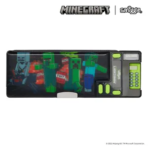 SMIGGLE Minecraft Pop Out Pencil Case - Black Battle Hero Desktop Hero