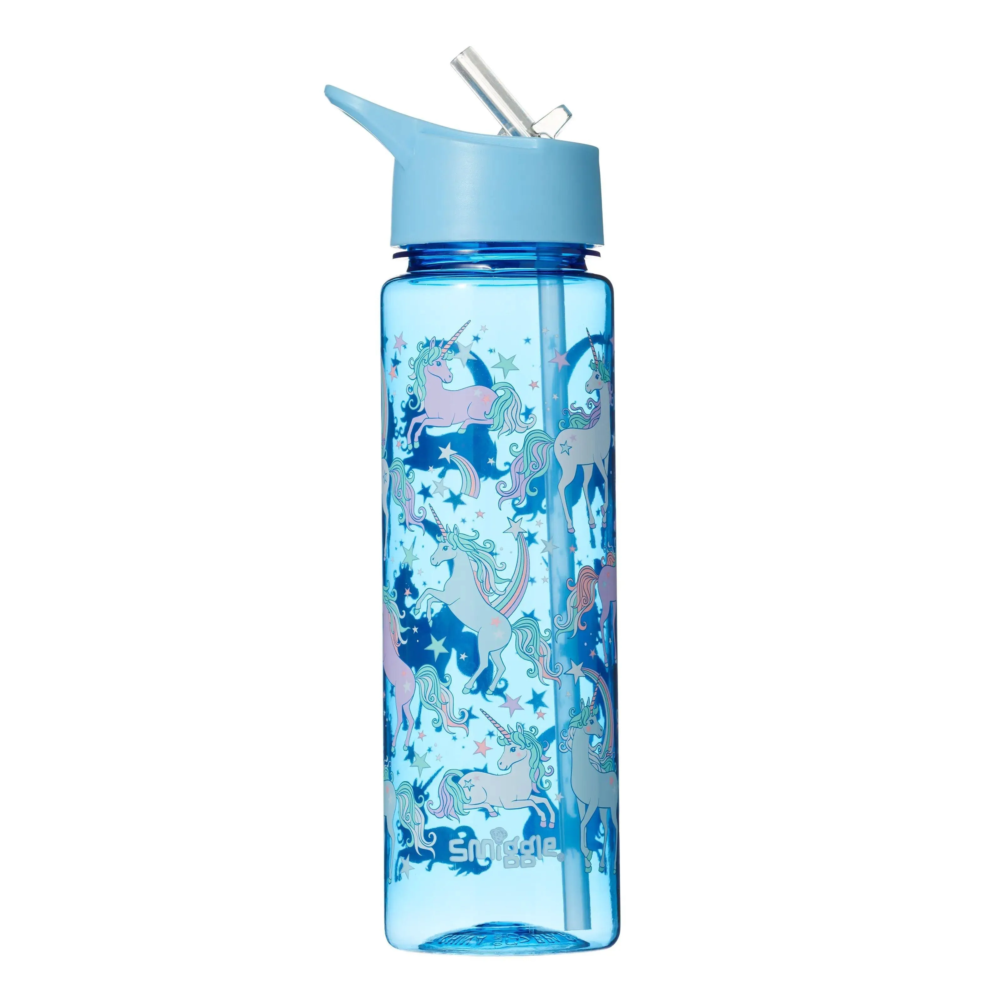 SMIGGLE Neat Spout Drink Bottle 750Ml - Cornflower Blue Animation Character