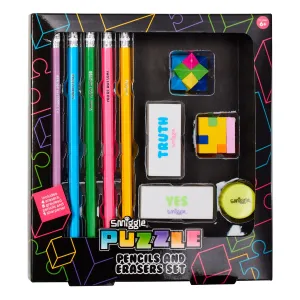 SMIGGLE Novelty Pencil And Eraser Box - Hot Mix Handmade Sculpture Game Adaptation