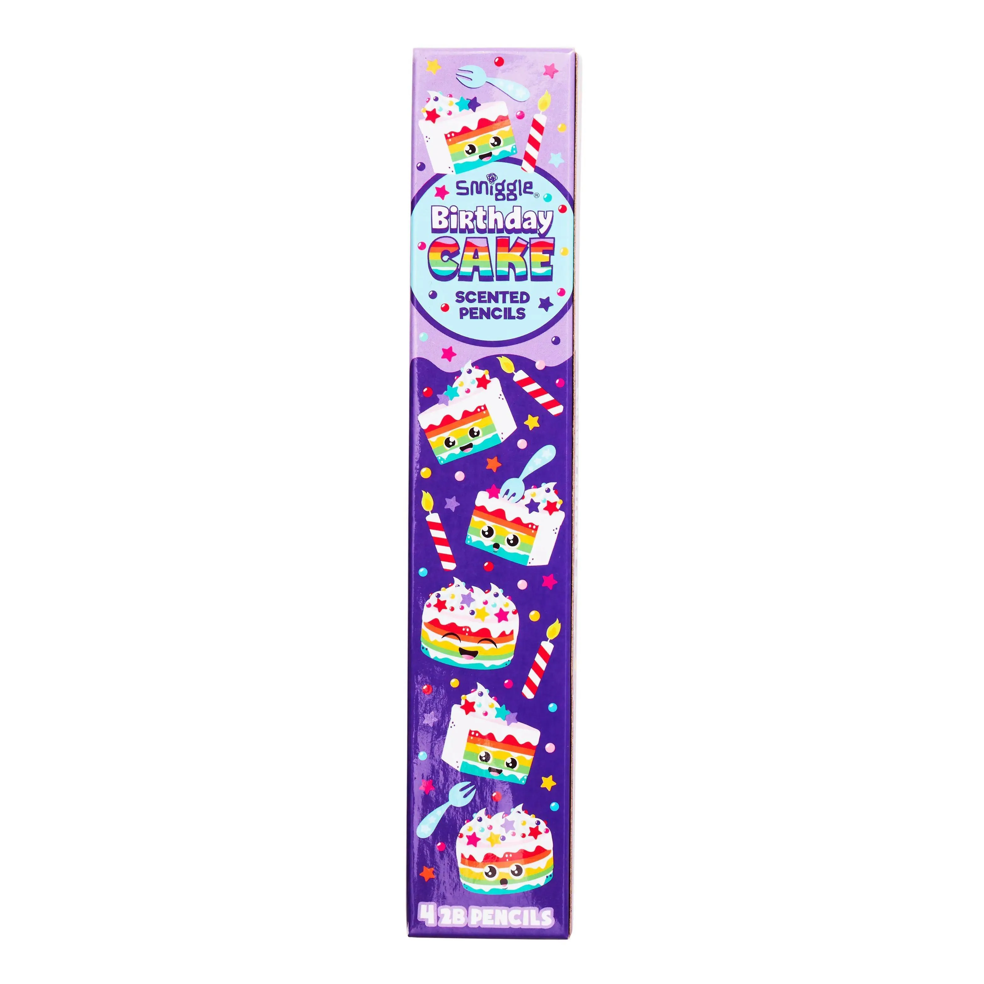 SMIGGLE Scented Pencil Pack X4 - Cake Desktop Statue Geek Culture