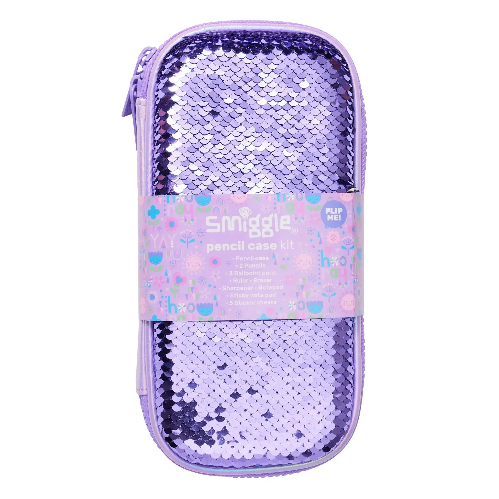 Mythical Animal Fictional Hero Smiggle Sequins Magic Small Hardtop Stationery Gift Pack - Lilac