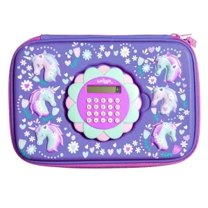 SMIGGLE Unicorn Calculator Play Hardtop Pencil Case - Lilac Anime Figure Art Masterpiece