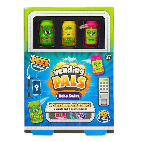 Cartoon Character SMIGGLE Vending Pals Scented Erasers Pack