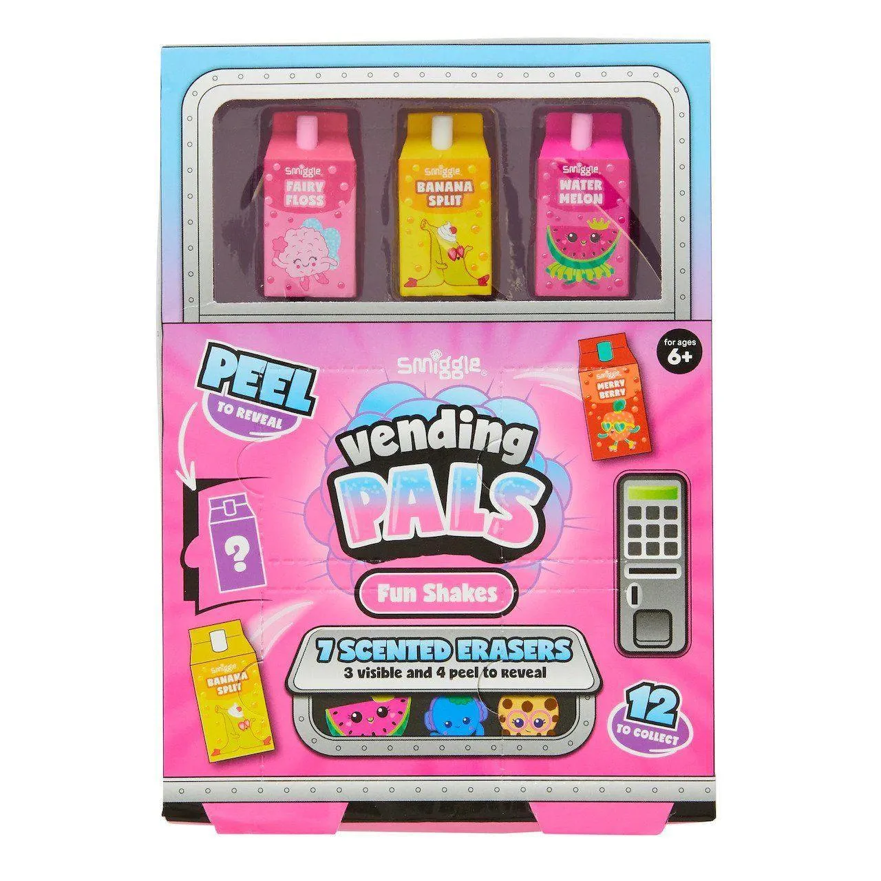 Display Statue SMIGGLE Vending Pals Scented Erasers Pack